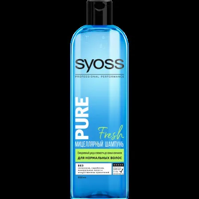 Шампунь для волос Syoss Pure Fresh, для нормальных волос, 500 мл