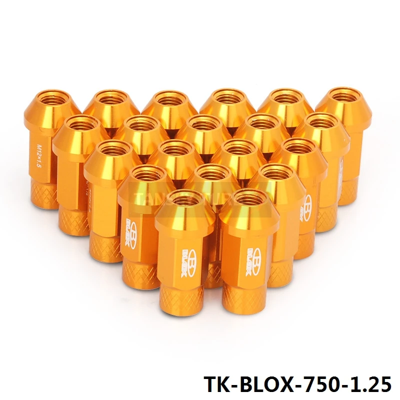 Кованые Алюминиевые гайки для гоночного колеса Blox M12X1.25 L: 50 мм 20 шт./компл. 7075|racing