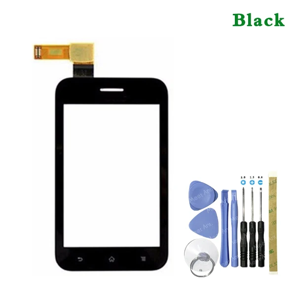 Высокое качество 3," для sony Ericsson Xperia Tipo ST21 ST21i сенсорный экран дигитайзер Переднее стекло объектив сенсорная панель - Цвет: black With Tool