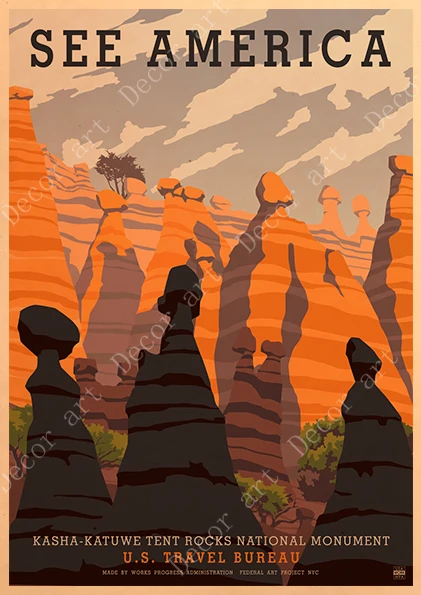 Ретро см Америка путешествия Аляска холст живопись винтажные настенные картины