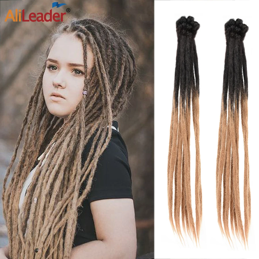 Synthetische 5 10Pcs Handgemachte Dreadlock 20Inch Handgemachte
