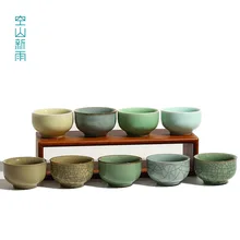 Керамические чайные чашки Longquan celadon ручной работы, высококлассные бытовые чайные наборы