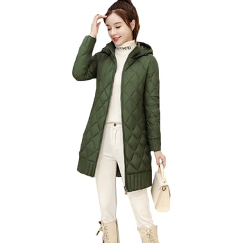 

Parka Nicesnowl Women Winter Down jacket Women Coat Long Hooded Outwear Female Parka Thick Cotton Padded Female down Coats 008