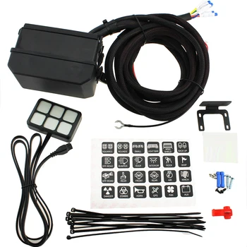 

Sensitive Touch Screen Switch Panel Universal 6 Gang Electronic For Car Truck Circuit Control Boat SUV Button Harness 12V 24V