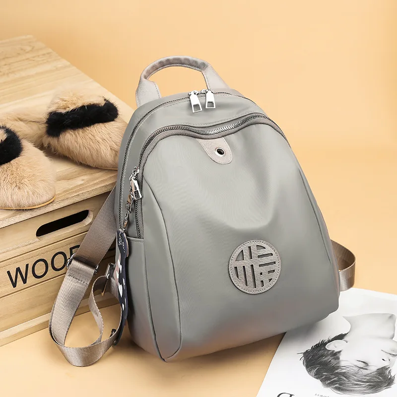 

2019 New Style Backpack Women's Korean-style Casual Waterproof Lightweight Oxford Cloth Bag Casual Versatile Large Capacity Trav