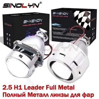 Goede Sinolyn H4 H7 Koplamp Lenzen Bi Xenon Projector Kit 2.5 Metalen Lens Auto Verlichting Accessoires Retrofit Diy H1 hid Xenon Lamp