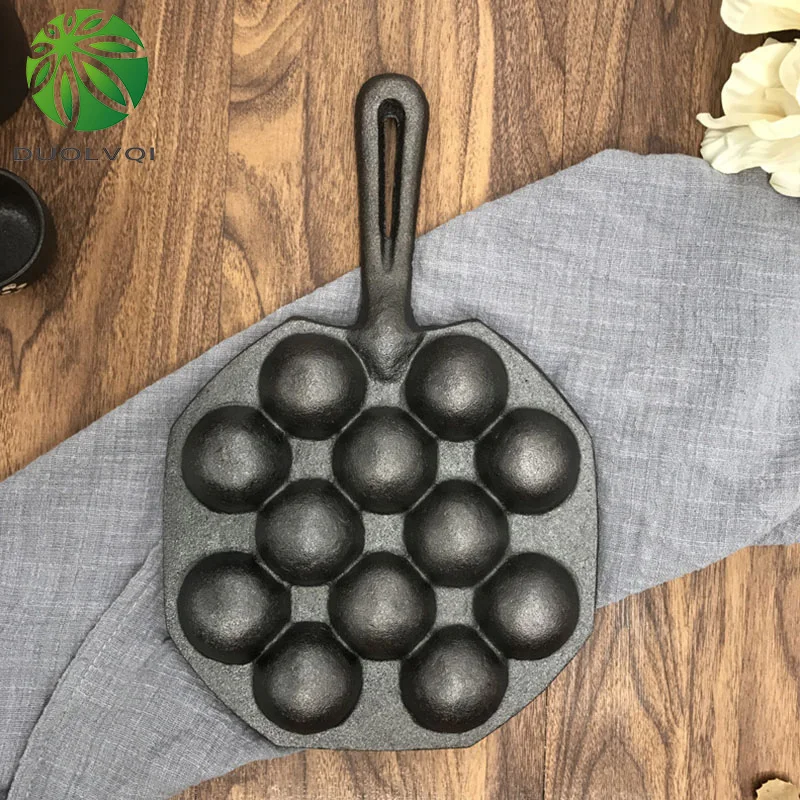 Duolvqi 12 полостей Takoyaki сковорода устройство для приготовления такояки Осьминог маленькие шарики противень инструменты для домашнего приготовления кухонные принадлежности