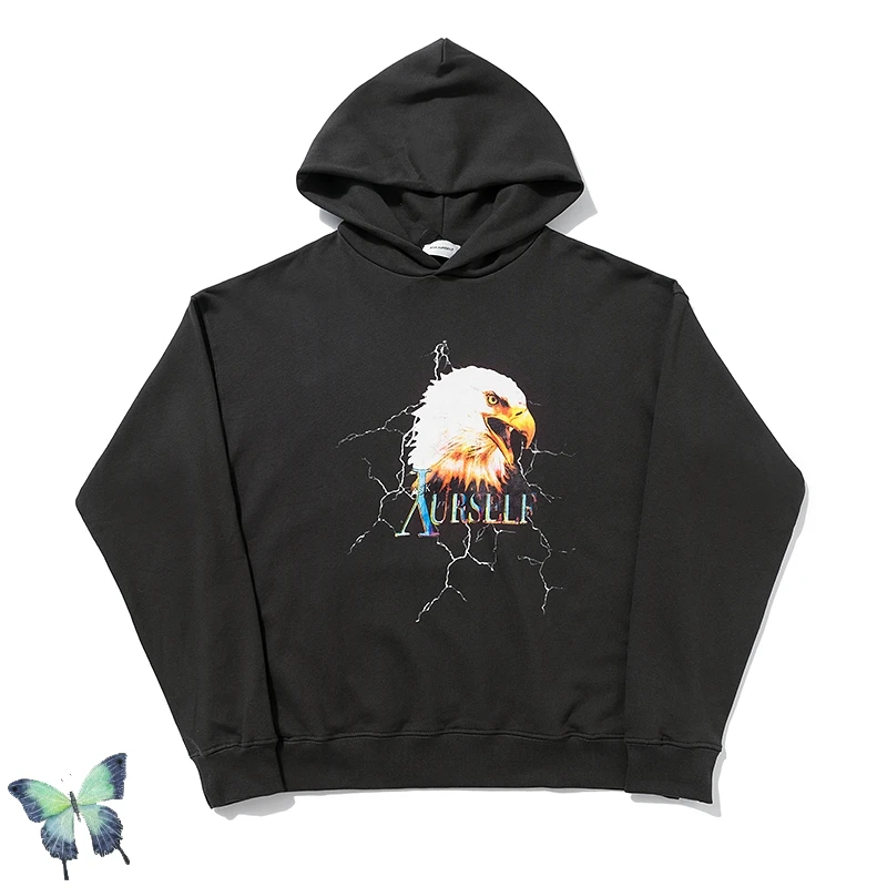 

ASKYURSELF Lost In Paradise Hoodie Men Women High Quality 100%Cotton Sweatshirt ASKYURSELF Lightning Eagle Printing Hoodies