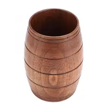 Бытовая натуральная классическая деревянная чашка для воды, пива, кофе, молока, чая, примитивная натуральная ель, деревянная чашка, посуда для напитков