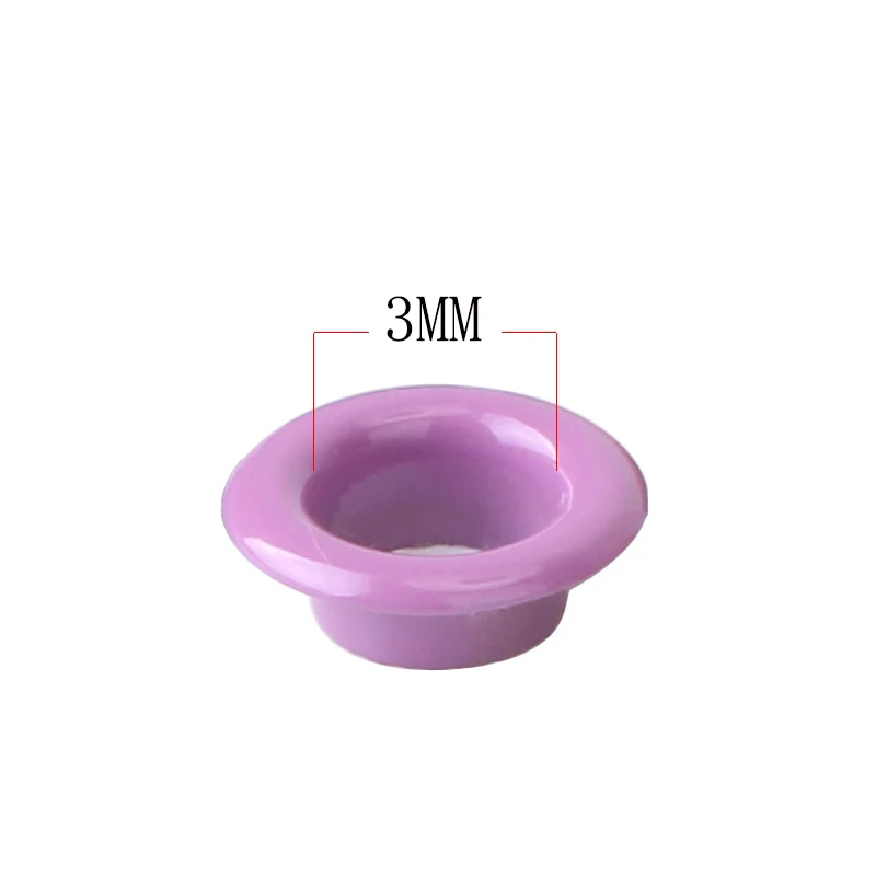 50PCS 3mm Color Eyelet 13 Colors With Washer Leather Craft Repair Buttonhole Eye Ring Used For Shoe Bag Clothing Belt Hat eyelet grommet ring kit eyelet grommet ring grommet eyelet kit screw back eyelets