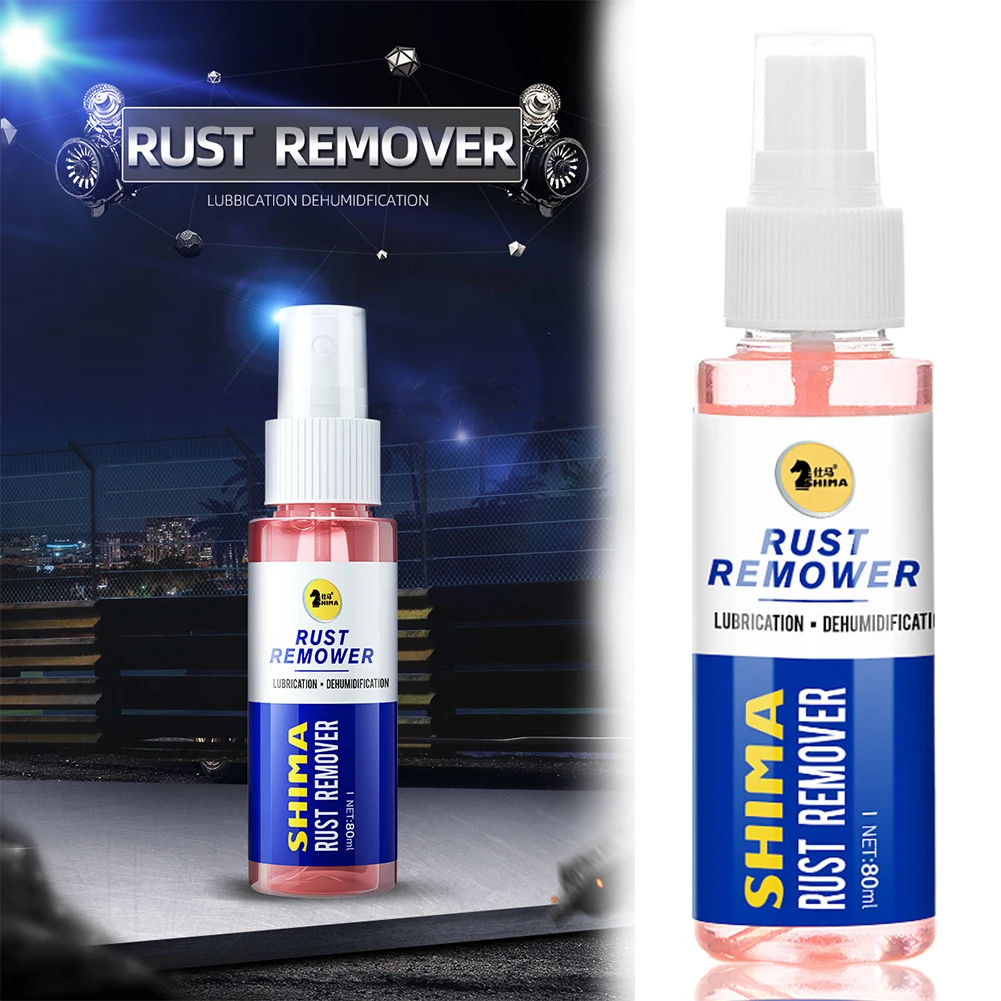 80ml Surface Wheel Hub Car Window Rust Remover Multifunction Home Eliminate Corrosion Cleaning Spray Lubrication Universal