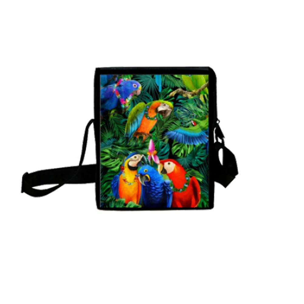 3 Pcs Set Animal Printing 3D Monster Green Bird Parrot Kids  Children School Bag Youth Bookbag Boys Fashion Backpacks Custom