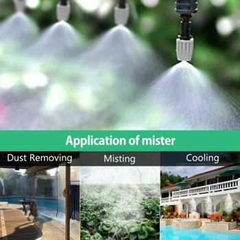 

Misting Sprinkler Cooling System Garden Outdoor Watering Nozzles Mist Spray