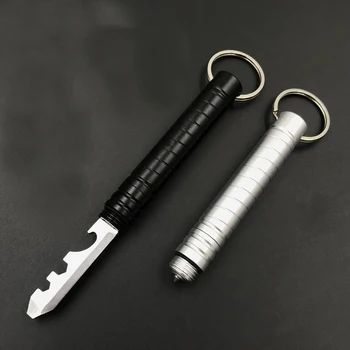 

EDC Outdoor survival tool screw wrench open bottle knife Pocket key knife Mini hammer