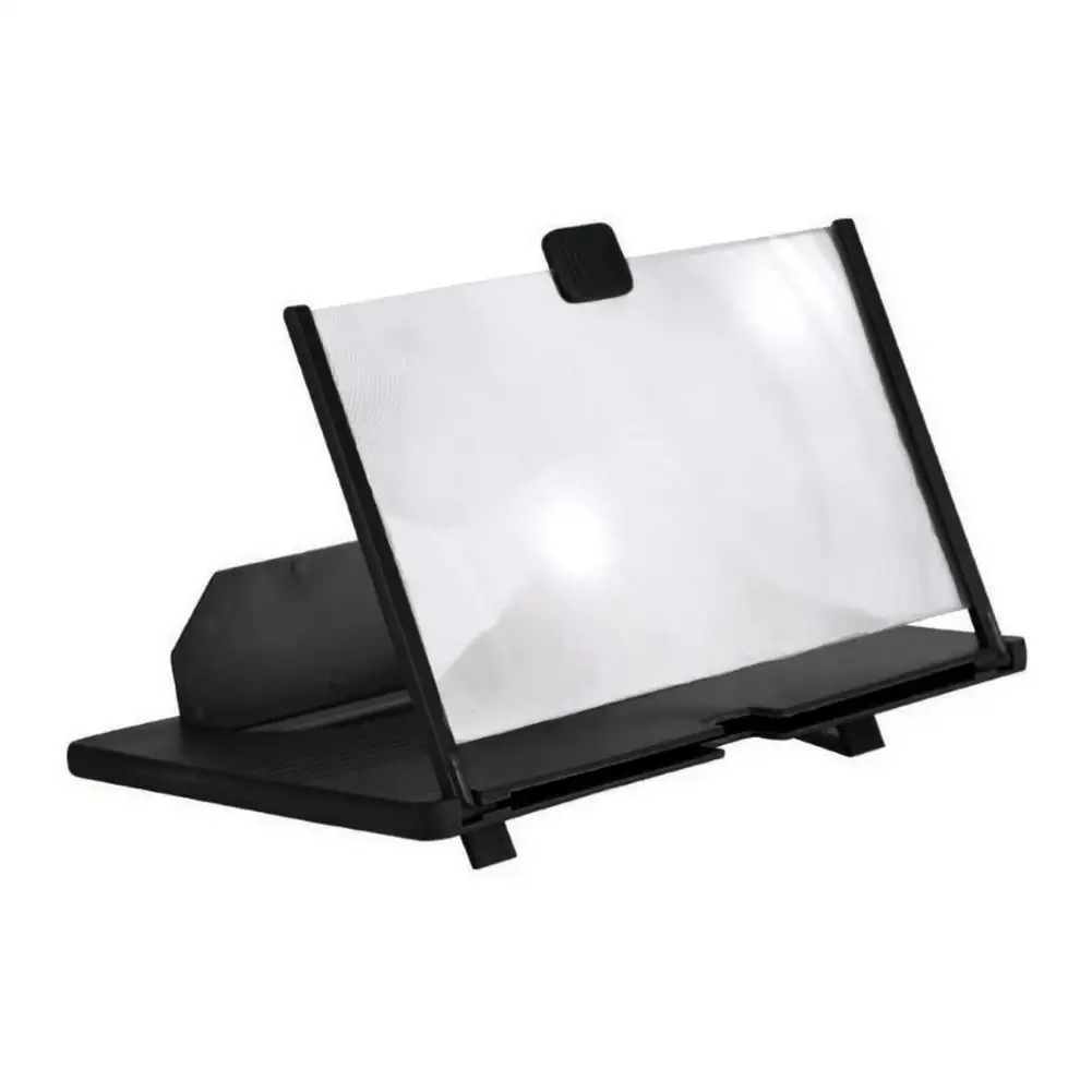 

12 inch Folding Enlarged Phone Screen Magnifier Radiation Eye Protection 3D HD Video Amplifier Mobile Phone Stand Bracket Holder