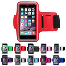 Sports Arm Band Belt Cover Key Pouch Elastic Gym Running Armband Case For Apple iphone 6 6s Plus 5.5 inch Protective Phone Bag