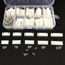 250 шт. XH2.54 6p 7p 8p 9 Pin 10 Pin 2,54 мм Шаг клеммный комплект/корпус/контактный разъем JST разъем провода Разъемы адаптер комплекты формата XH