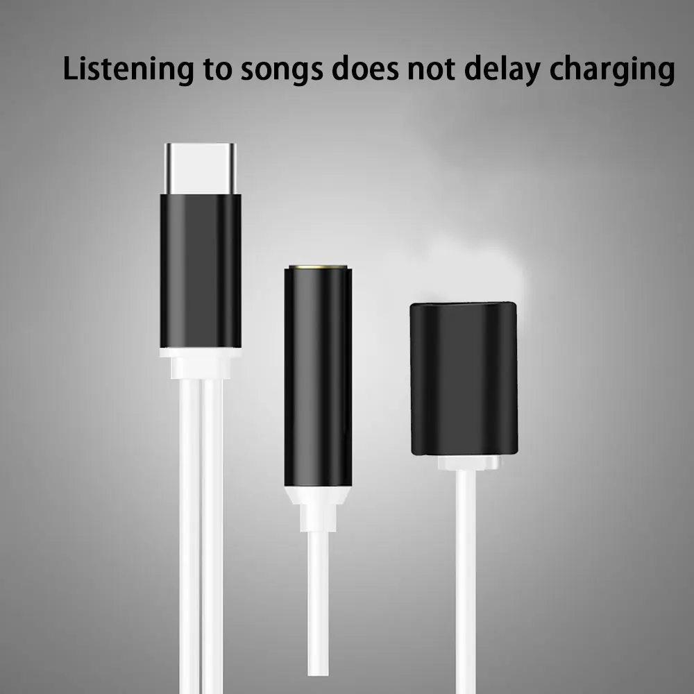 Usb type C 2 в 1 аудио кабель тип-c конвертер 3,5 мм наушники зарядный адаптер для huawei P20 Pro Usb-C вспомогательный конвертер(N1106