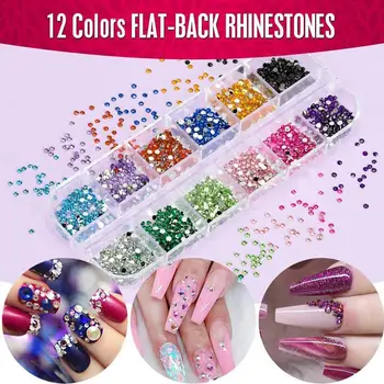 

Nail Art Jewelry Set Diamond Horse Eye Symphony Sequins 3d Nail Floral Tool Art Manicure Stickers Polish Leaf Designs Natur O0P4