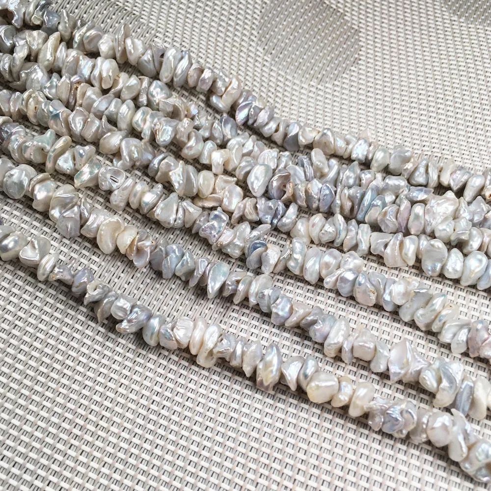 Natural Freshwater Pearl Beading irregular shape Isolation Punch Loose Beads For jewelry making DIY Necklace Bracelet Accessorie