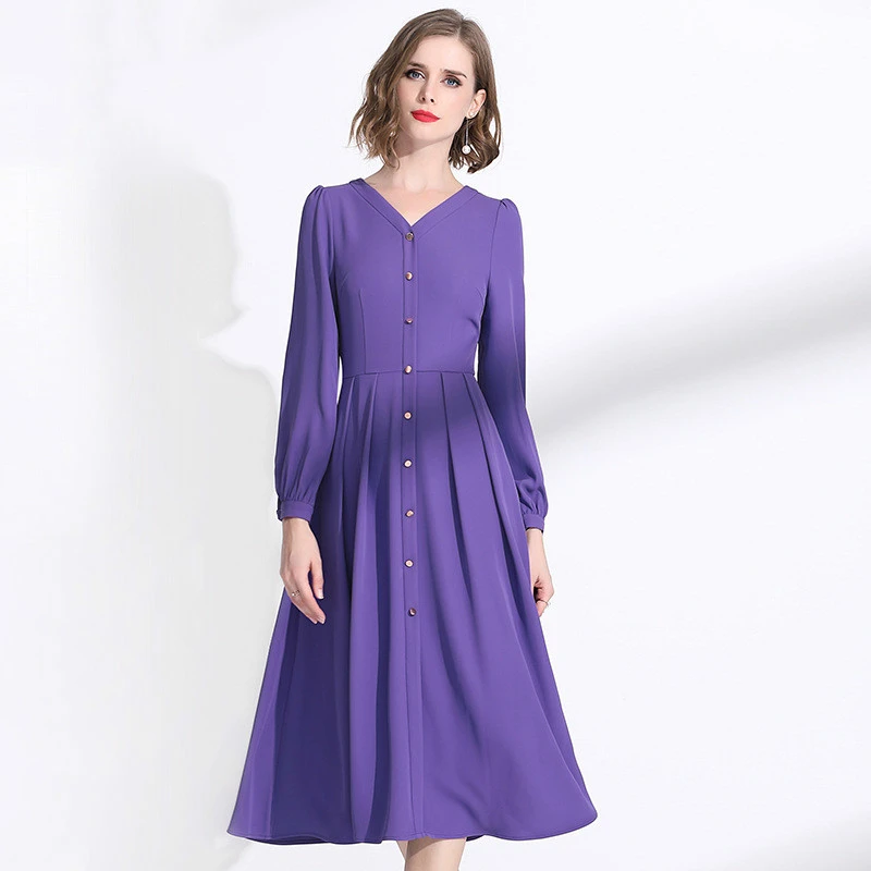 purple dress for ladies