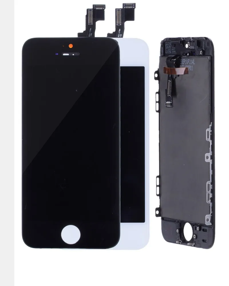 AAA OEM Дисплей для iPhone 5S LCD в сборе с тачскрином на рамке For iPhone 5 LCD for iPhone 4 4S 5C черный белый