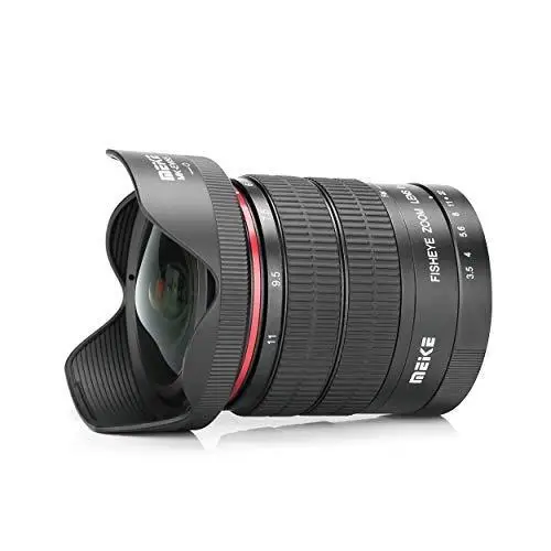 

Meike 6-11mm Ultra Wide F3.5 Zoom Fisheyes Lens for All Nikon F Mount DSLR Camera D3400 D5500 D5600 D7000 with APS-C/Full Frame