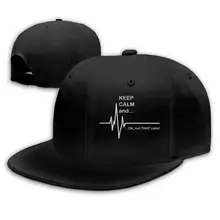 Keep Calm and Ok Not That Calm Мужская бейсболка с плоским козырьком Регулируемая черная