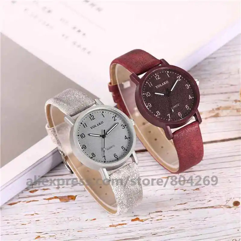 Hot Casual Men Sport Quartz Watch Leather No Logo Relogio Masculino Casual Clock 920456