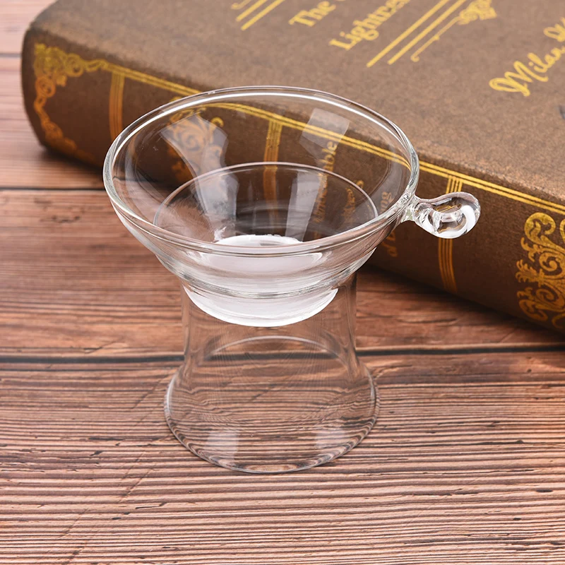 China Traditional KungFu Tea Steepers Cup Heat-resistant glass Tea Strainer With Handle Filter for Loose Leaf Infuser tea infuser tea strainer tea filter