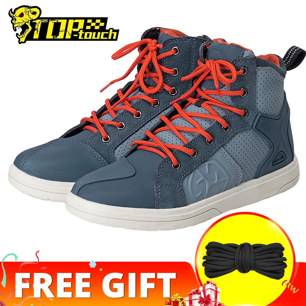 SCOYCO Motorcycle Boots Men Botas Moto Motorcycle Shoes Motocross Boots Protective Touring Riding Boots Casual For Autumn Winter