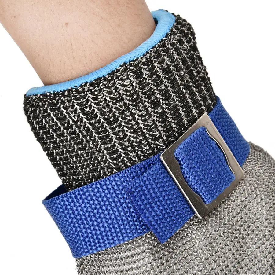 Level 5 Cut Resistant Stainless Steel Work Glove Metal Mesh Butcher Safety Glove