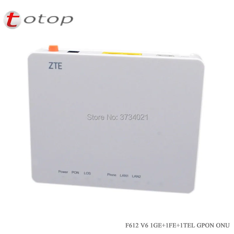 Orinigal ZTE F612 GPON ONU 1GE + 1FE ethernet 1 голосовой оптический сетевой терминал V6 версия