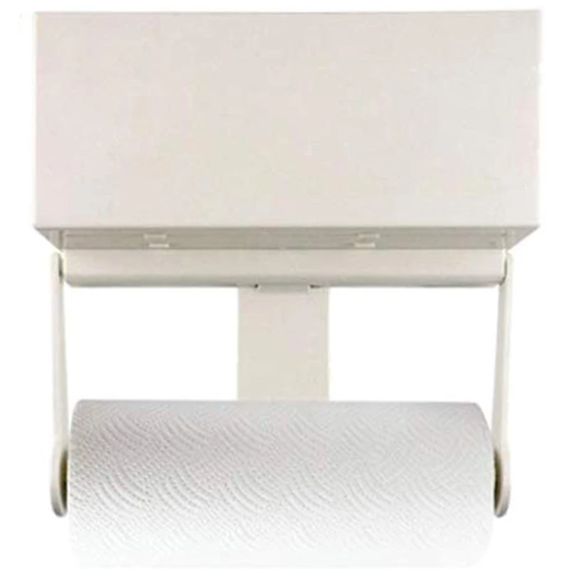 

Magnetic Paper Towel Holder for Refrigerator with Storage Shelf, Kitchen Organizer Rack Fit Regular to Huge Paper Towel Roll wit