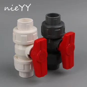 

25mm To 25mm PVC Ball Valve Union Joint Slip Shut Valve PVC Pipe Fittings Plumbing For 25mm Outside Diameter's Pipe Water Pipe