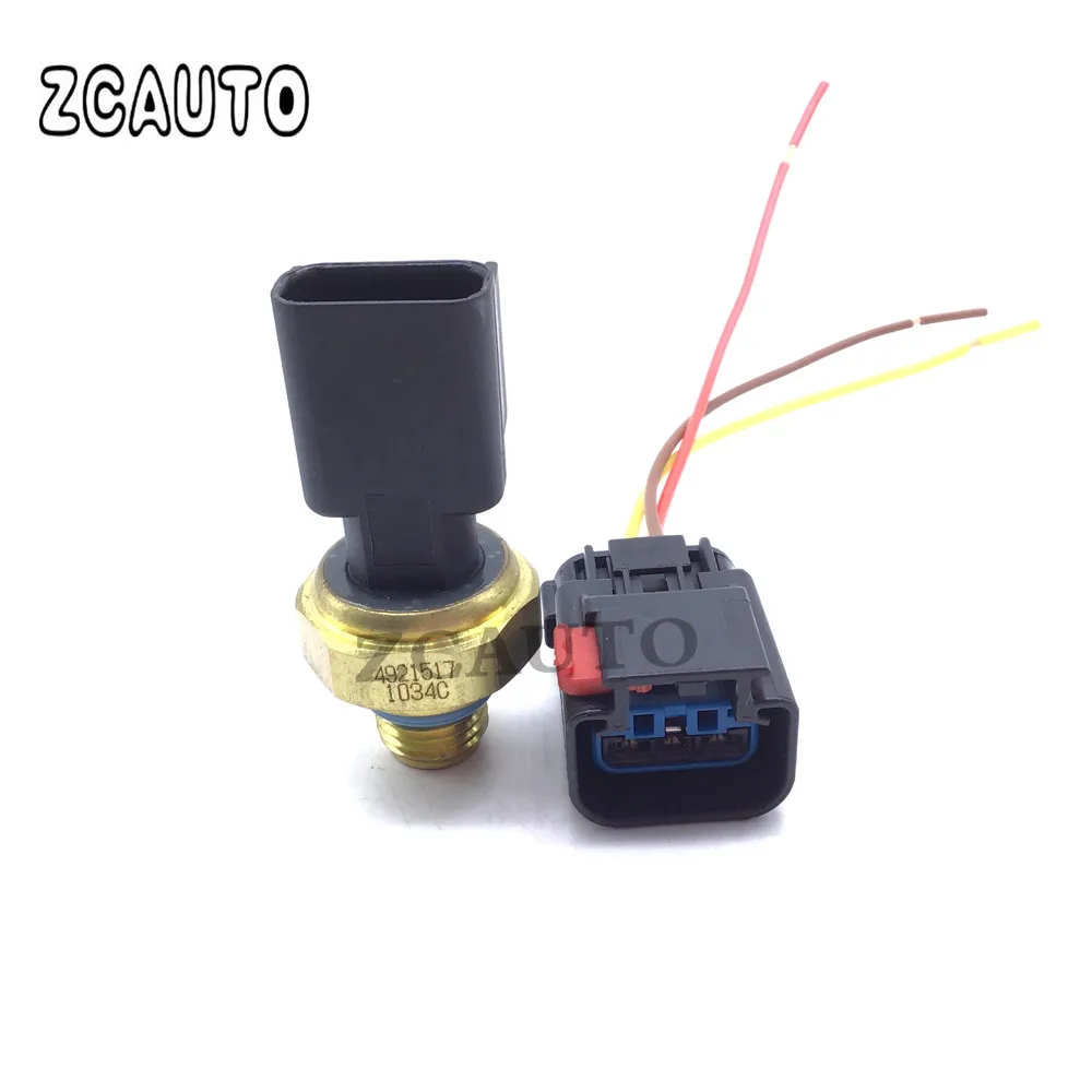 

Engine Oil Pressure Sensor With Connector 4921517 For Cummins ISX ISM