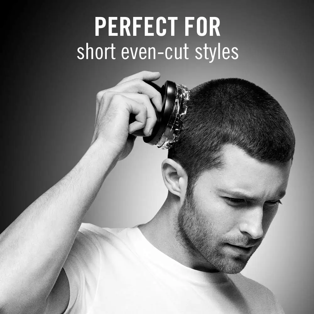 Kemei Easy Cut DIY UFO Hair Clipper and Trimmer for Men Even Cut Cord/Cordless Rotary Hair Cut Cutting Kit Sharp Circular Blades 2