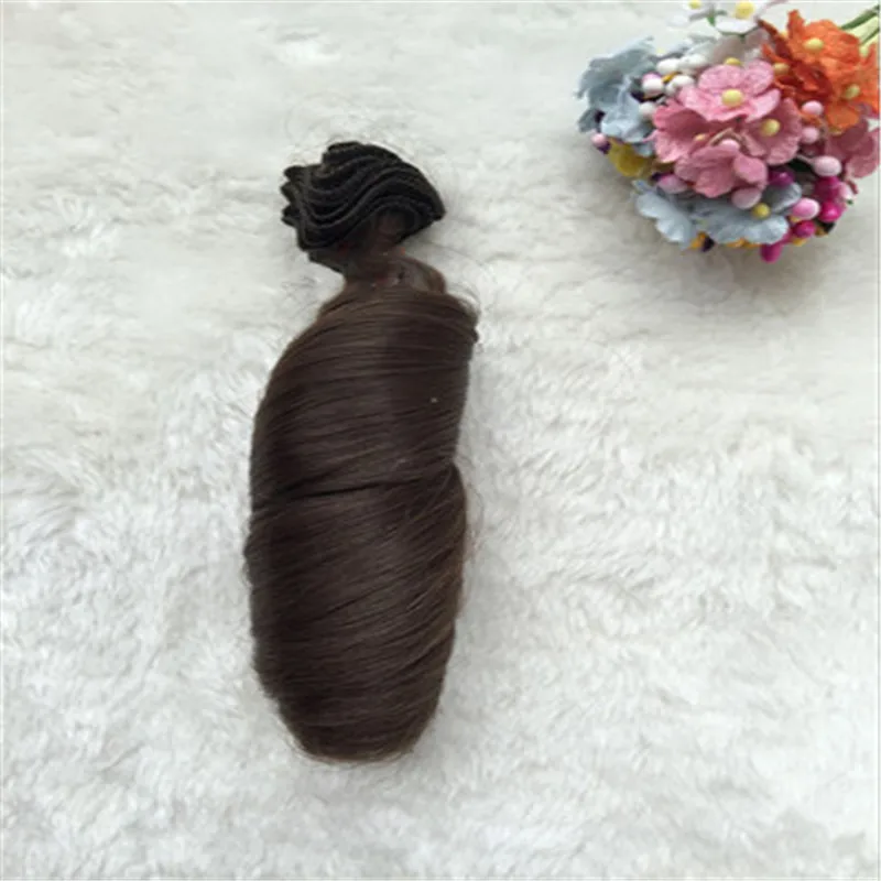 G 15*100 см удлиненные кукольные парики цветные вьющиеся кукольные волосы для парики для кукол аксессуары русская одежда ручной работы кукольные парики Рождественский подарок - Цвет: G