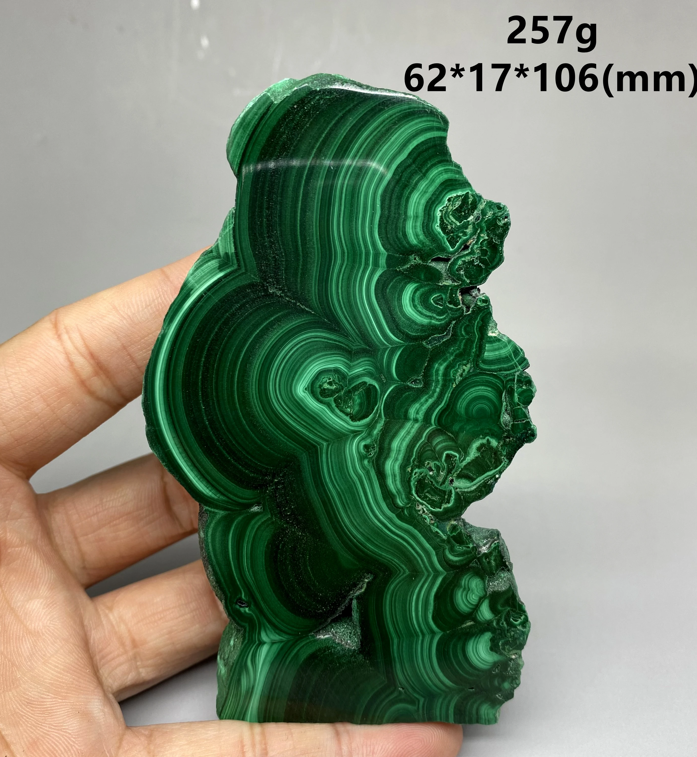 BEST! 100% Natural green malachite polished mineral specimen slice rough stone quartz Stones and crystals Healing crystal | Дом и сад