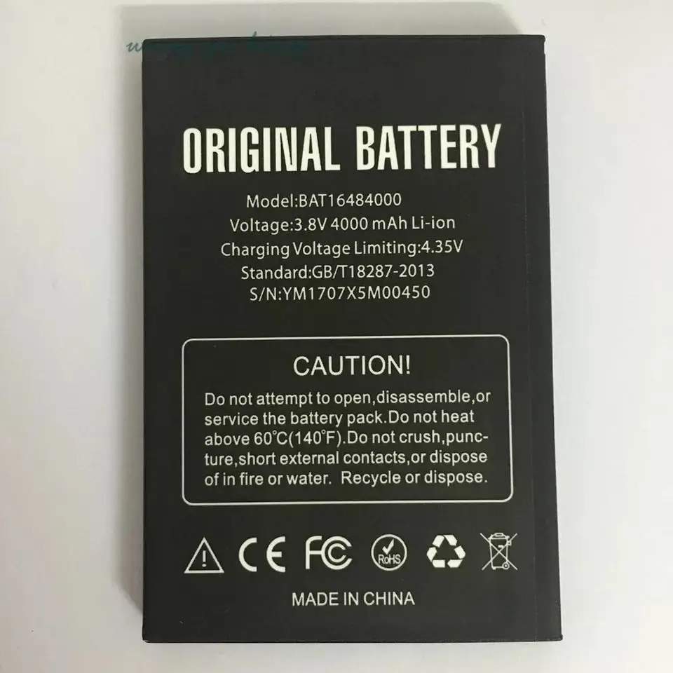 For Doogee X5 MAX Pro x5max Smartphone Battery Power Supply BTY 4000mAh BAT16484000 | Мобильные телефоны и аксессуары