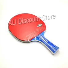 LOKI X2 Table Tennis Racket Set 2 pcs Beginner Table Tennis Bat Pimples In Rubber Ping Pong Racket with Case tanie tanio CN (pochodzenie) 160*152mm Pure Wood X2 Racket*2 high speed strong spin LOKIX2