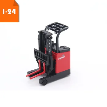

1:24 Battery Forward Forklift Alloy Car Model Metal Industrial Truck boys Toys Show Scene Simulation Kids Gift Souvenir Display