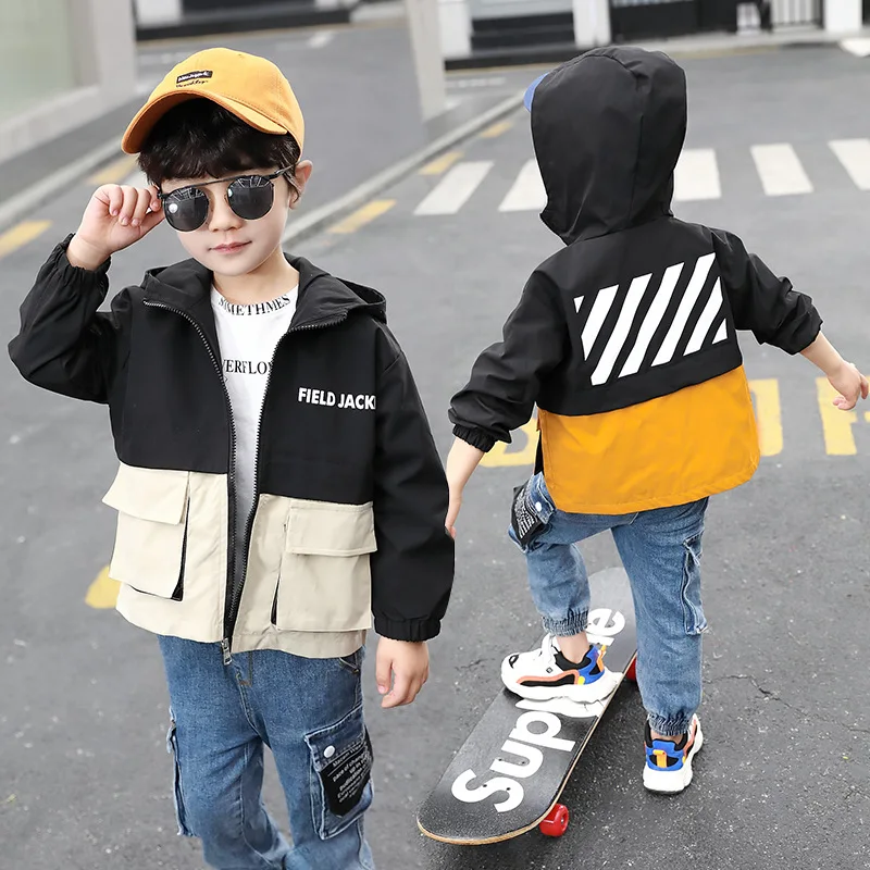 

BOY'S Coat 2020 New Style Western Style Male Baby Spring And Autumn Trench Coat CHILDREN'S Garment Jacket Parka Fashion Clothing
