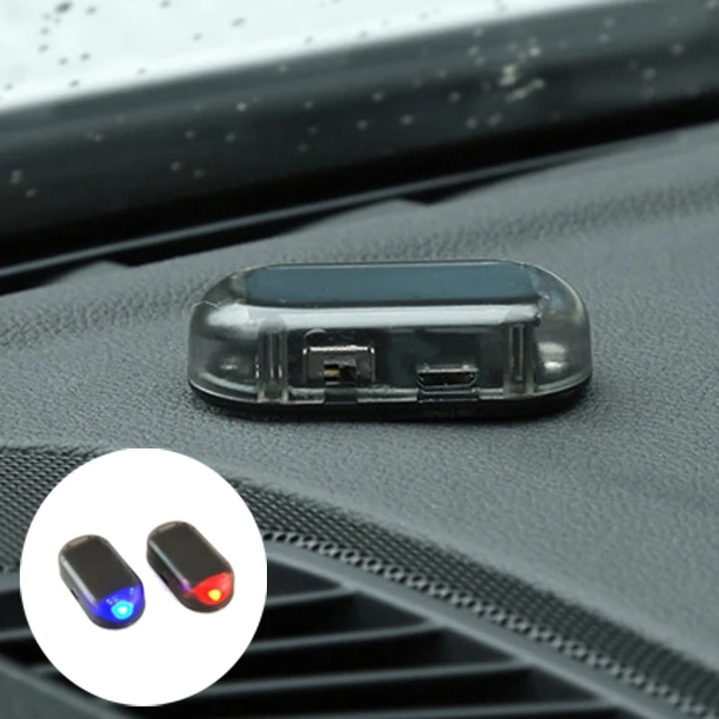 1 Universal Mobile Phone Solar Car Antitheft Warning Light For Volvo
