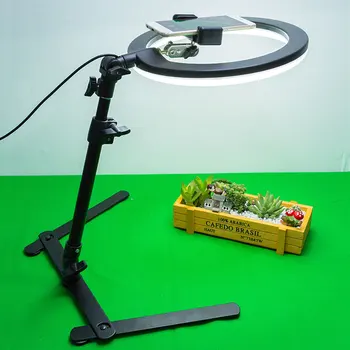 

LED Ring Light Annular Lamp Studio Photography Photo Fill Ring Light with Phone Stand Tripod For iphone Phone Makeup Photography