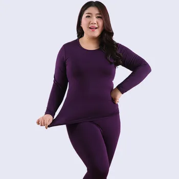 

Plus Size 6XL Women's Thermal Underwear Women Fleece Long Johns For Women Sexy Thermal Clothing Warm
