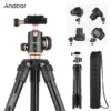 Andoer Q160SA Camera Tripod Complete Tripods Ballhead Bubble Level Travel Tripod for DSLR Cameras Camcorder for Canon Nikon Sony ► Photo 1/6