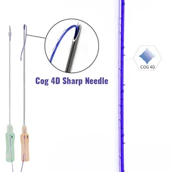 Korean Absorbable Collagen Barbed Suture Hilos Tensores Cog 4d Faciales Lifting Pdo Thread For Face Lift