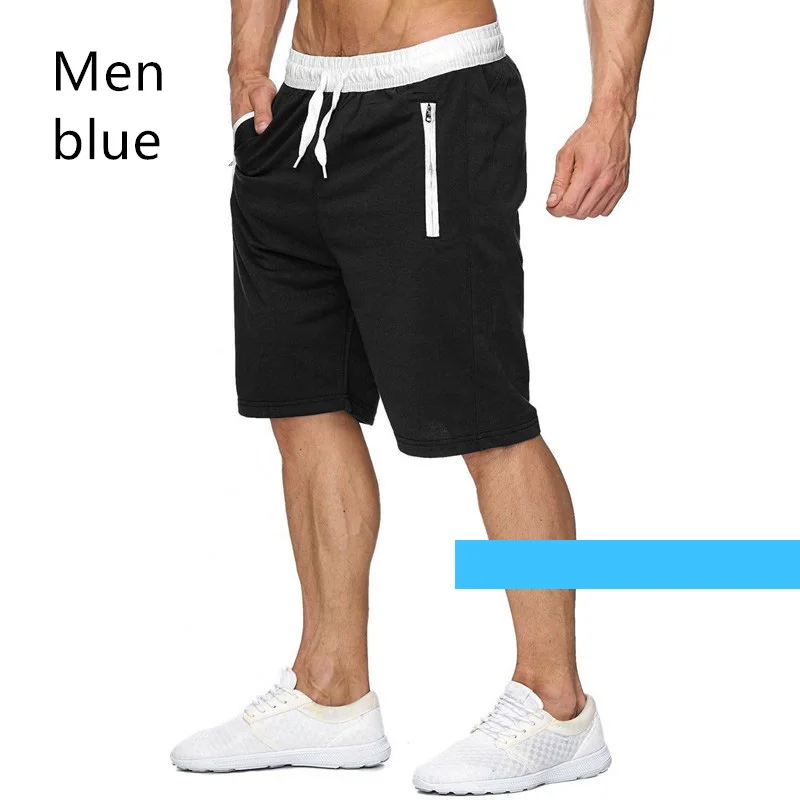 Новинка, мужские Компрессионные Леггинсы, спортивные колготки, штаны для бега, фитнеса, баскетбола, тренировок, спортивная одежда - Цвет: blue