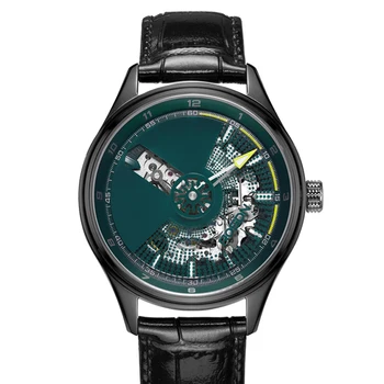 

2020 Luxury Brand ROSDN Men's Watches Japan MIYOTA Automatic Mechanical Watch Skeleton Sapphire Waterproof Luminous Hands R2642